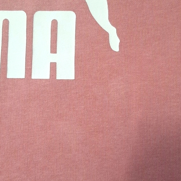 PUMA Hoody Soft Candy Pink with White Logo on Front & Arms Size M - Picture 7 of 14